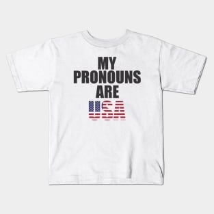 my pronouns are usa Kids T-Shirt